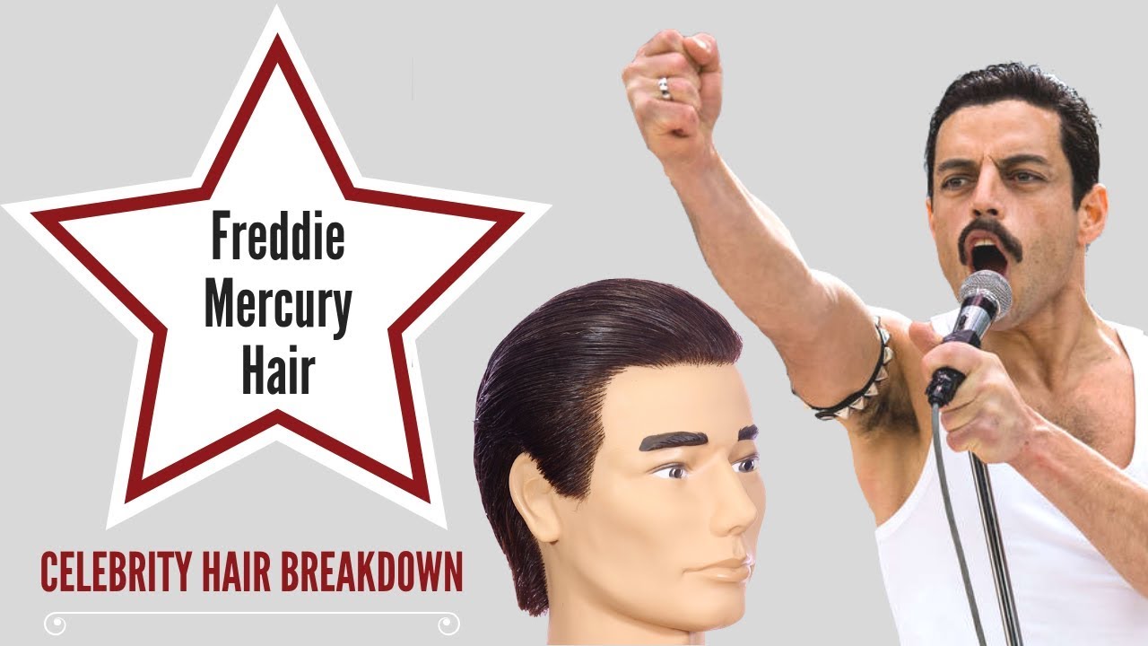 Freddie Mercury Hair Tutorial as Rami Malek  TheSalonGuy  YouTube