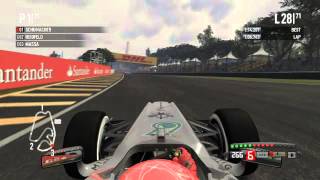 F1 2011 Brazil 100% Race Gameplay
