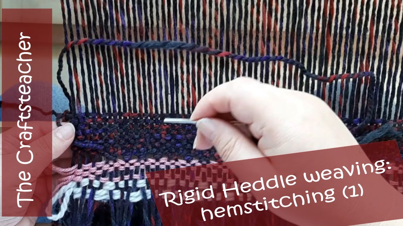 Weaving on the rigid heddle loom hemstitching part 1 YouTube
