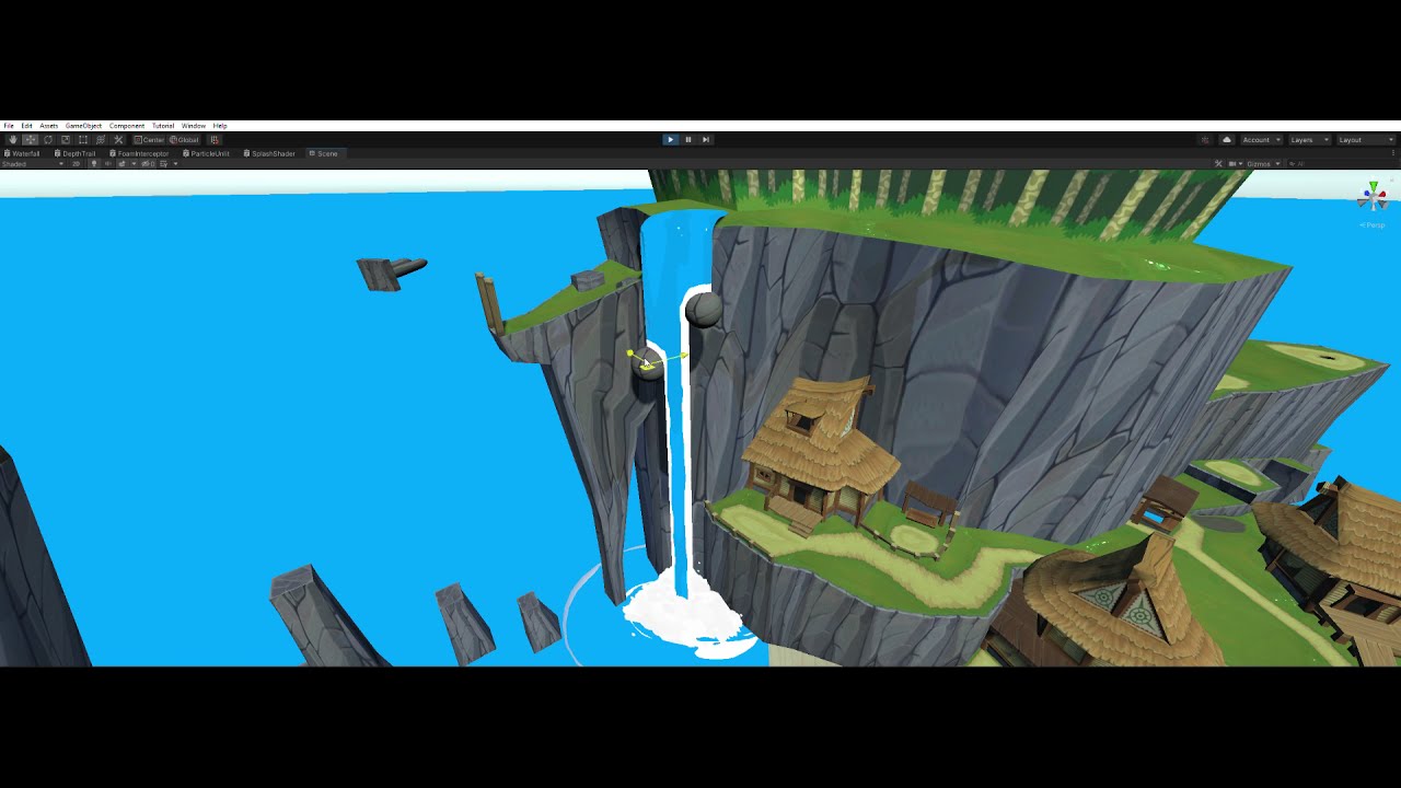 Interactive Waterfall Challenge Unity - YouTube