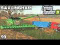 NEW CORN HEADER FOR THE JOHN DEERE TO START THE SUNFLOWERS Saxlingham FS25 Ep 99