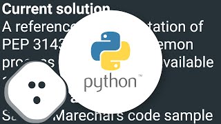 How do you create a daemon in Python?