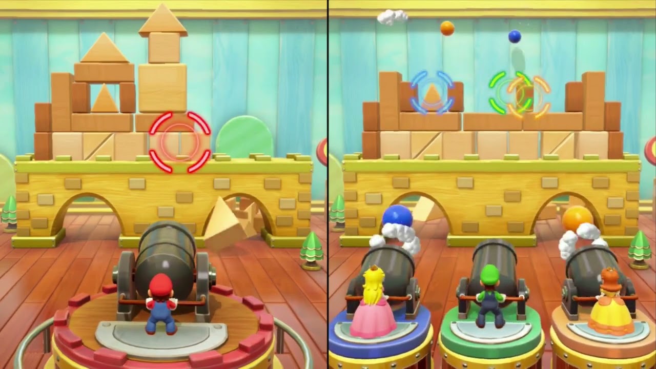 Super Mario Party - Block and Load (1-vs-3 Minigame)