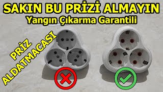 SAKIN BU ÜÇLÜ PRİZLERİ ALMAYIN! Yangın Çıkarmak İsteyen Bu Prizi Alsın, Priz Aldatmacası