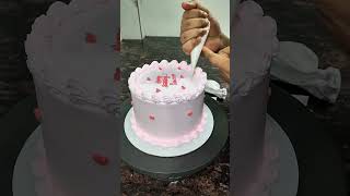 princess ribbon 🎀 theme 🎂 recipe ##cakeicing ##cakecantik ##cakedecorating ##cake ##youtubeshorts
