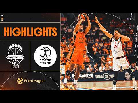 🏀 HIGHLIGHTS | J4 EuroLeague vs Hapoel IBI Tel Aviv (93-82) Valencia Basket