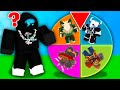 spin the RANDOM WHEEL of KITS in Roblox Bedwars..