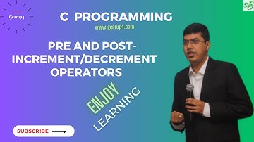 Pre and Post increment decrement operator