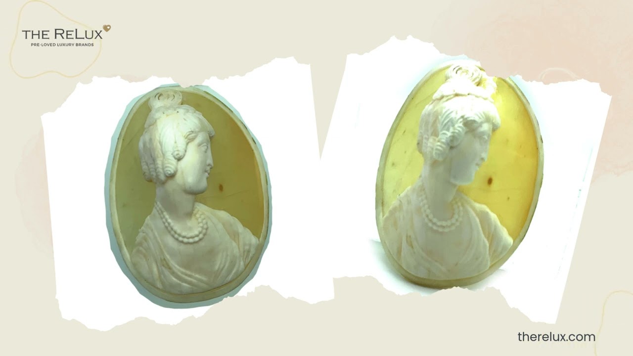 Antique Victorian Conch Shell Lady Cameo | The Relux