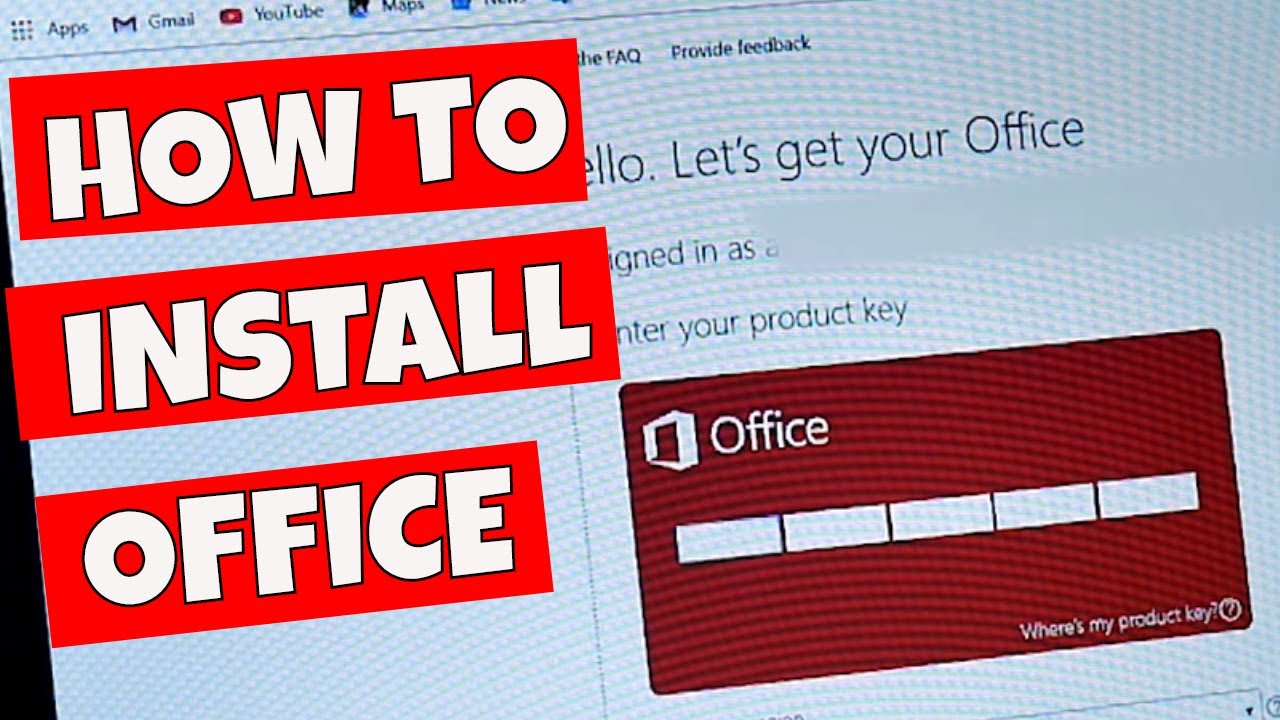 How To Install Microsoft Office 19 From Activation Key Or License Code At The Lowest Price Youtube