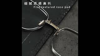 Japanese-style retro eyeglass frames suitable for high-prescription lenses DTX151
