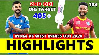 India vs West Indies 2nd ODI Match Highlights 2026 | Ind vs Wi Highlights
