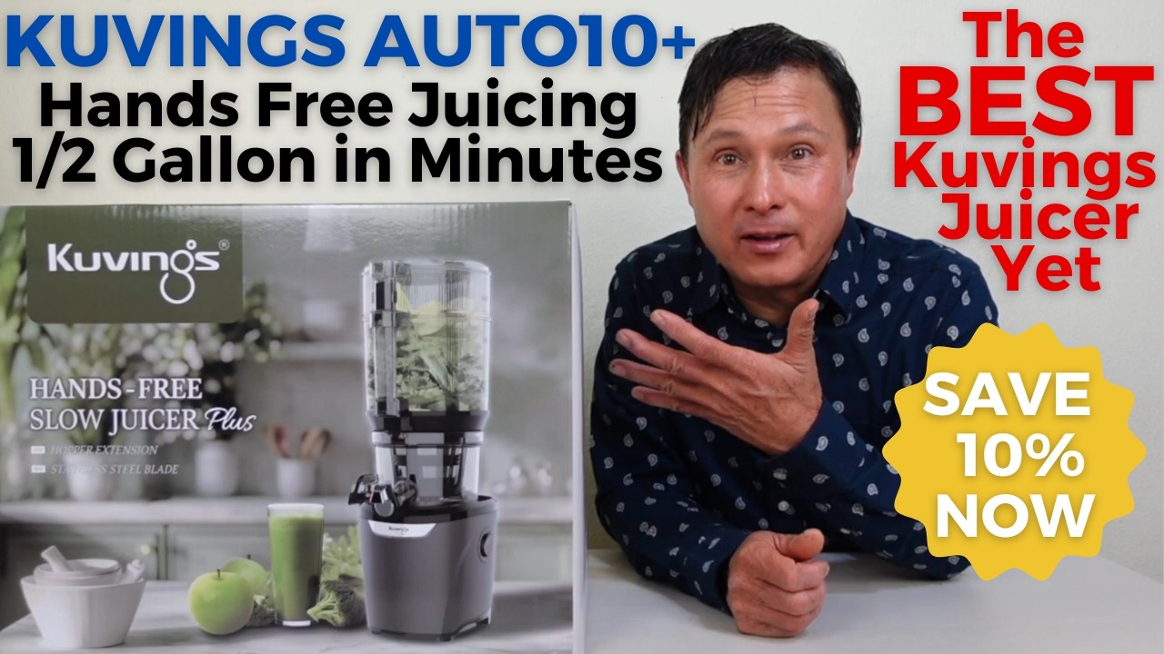 Kuvings Auto10 Plus Hands-Free Review: 1/2 Gallon of Juice in