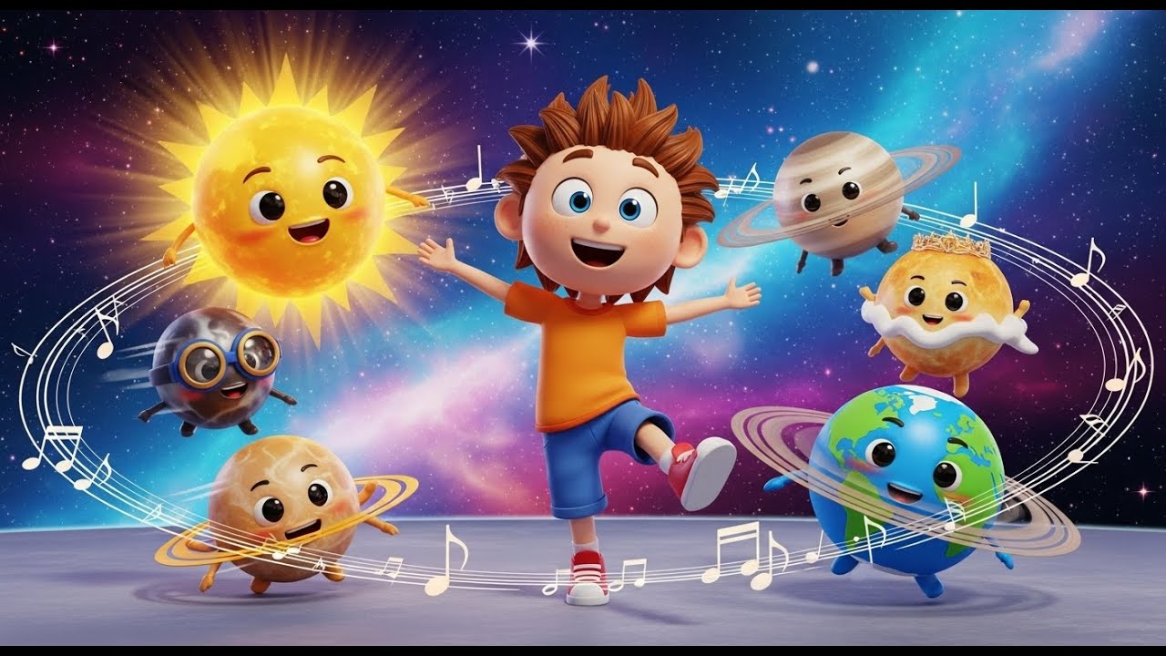 Outer Space Planets Groove for Kids | Solar System Song, Nursery Rhymes, Baby Songs & Kids Music