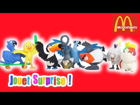Rio Set 8 jouets Happy Meal Mc Donalds 2011 - Jouet Surprise