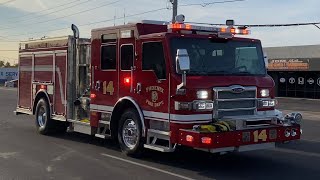 (New) Engine 14 and Reserve Rescue 21 Responding to a 962 [Phoenix Fire Dept.]