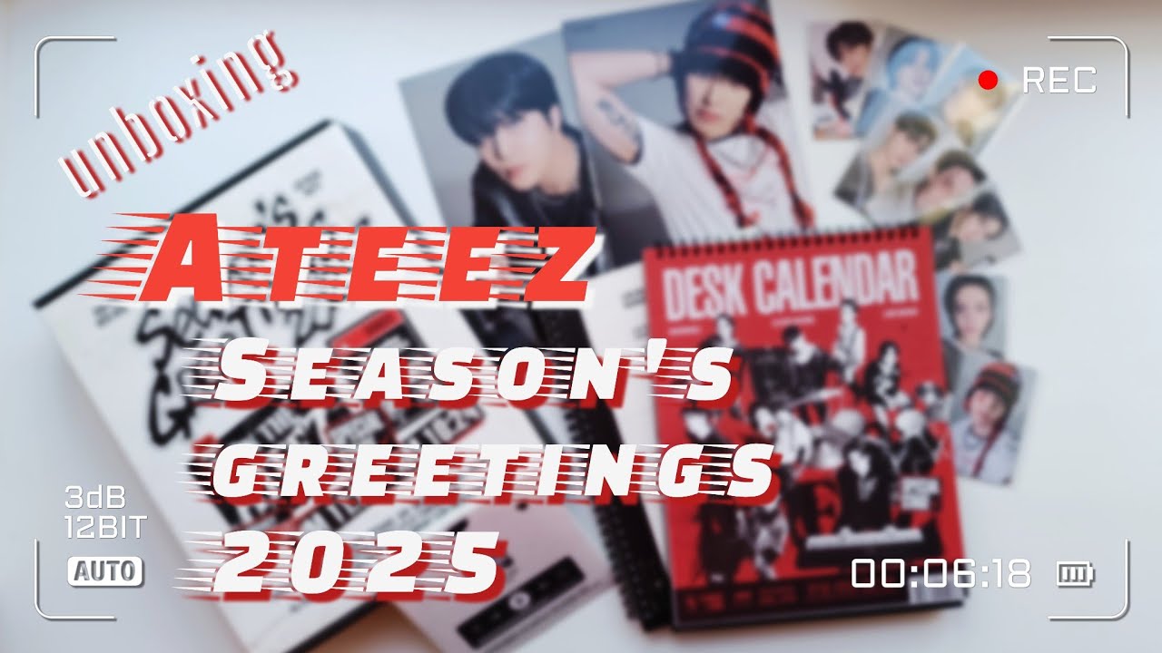 🎸 ATEEZ Season's greetings 2025 unboxing 🎸 - YouTube