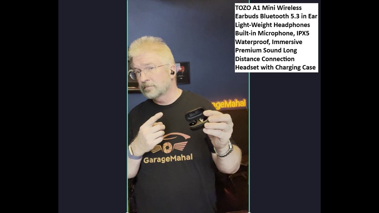 TOZO A1 Mini Wireless Earbuds Bluetooth 5.3 in Ear Light-Weight Headphones Built-in Microphone