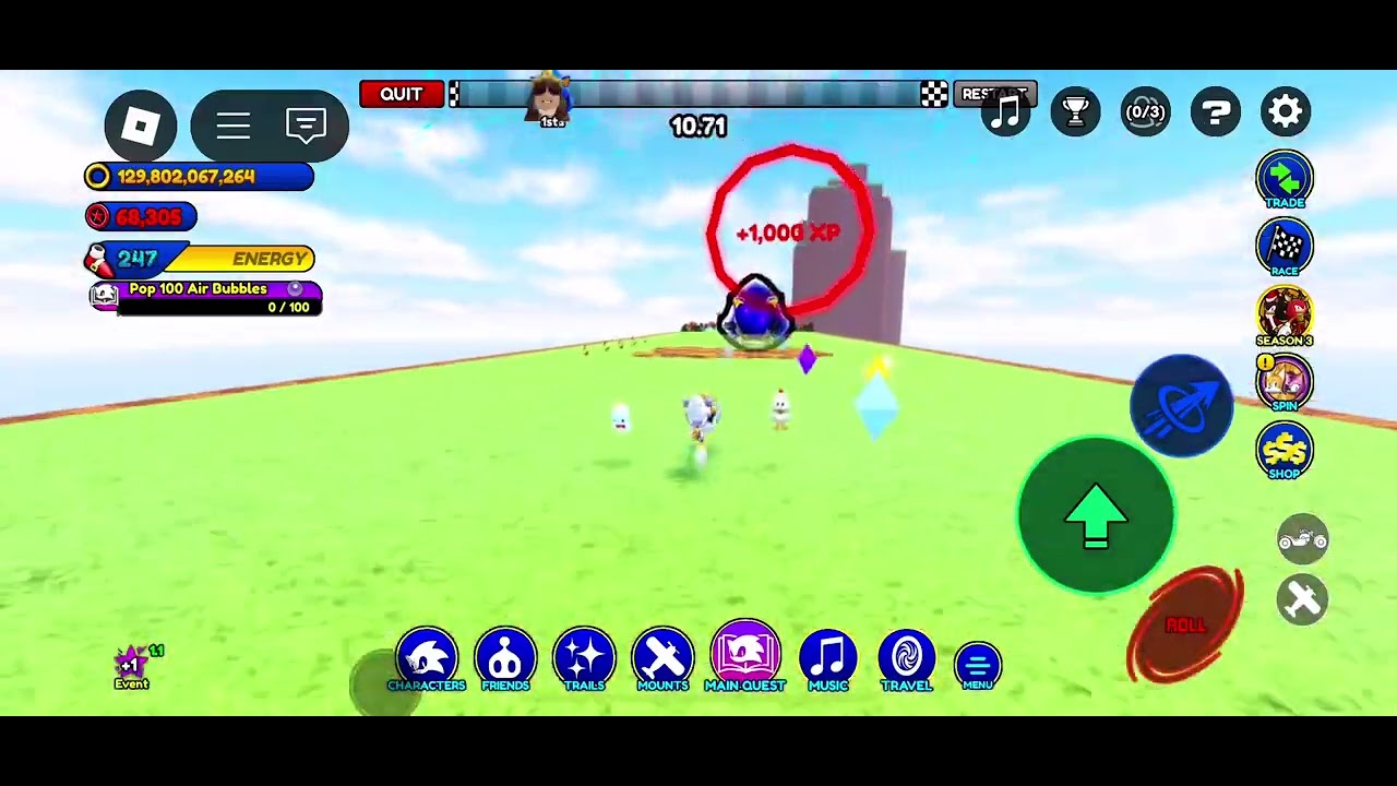 Roblox; Sonic Speed Simulator Reborn: Green Hill Race #2: Tangle - YouTube