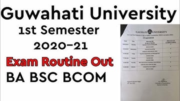 BA BSC BCOM | Exam programme | Guwahati University | Keyan Tech
