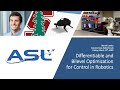 Differentiable and bilevel optimization for control in robotics pdefense