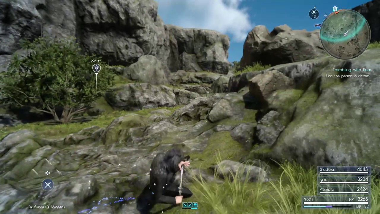 FINAL FANTASY XV - Trembling with fear - Sidequest Guide