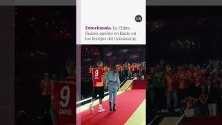 Emocionada: la China Suárez quebró en llanto en los festejos del Galatasaray