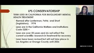 2025 Virtual NAMI LPS Conservatorship Meeting for Families with Conservatorship 2/23/25