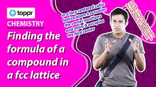 Solid State - Finding the formula of a compound in a fcc lattice Wealth