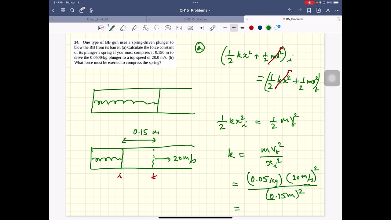 CH15 Oscillations Problems 29 30 34 40 45 50 53 58 68 SP24