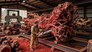 This Giant, Twisted Burl Lychee Wood Root! Turned to Art Thousand Dollars!