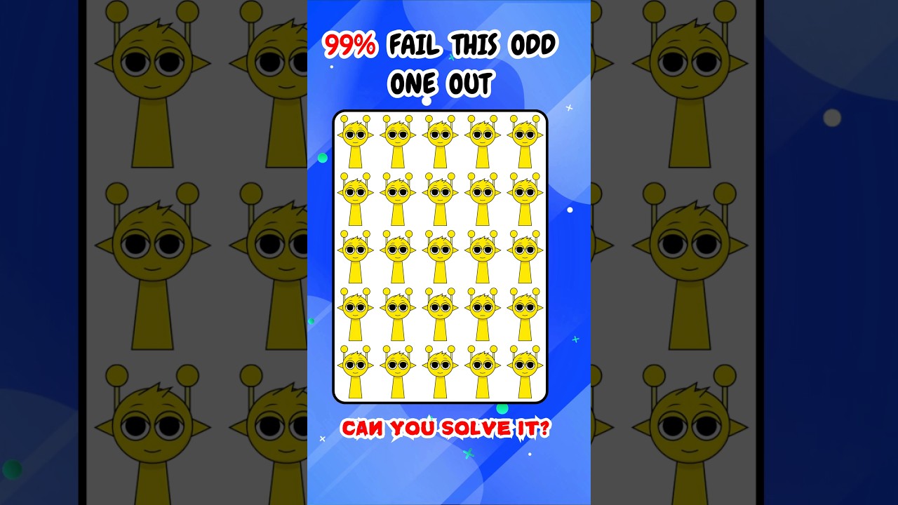 Only a Genius Can Spot the Odd One! 🎧🧠💥 Take on the Incredibox Sprunki challenge—CAN YOU FIND IT? 🧐👀