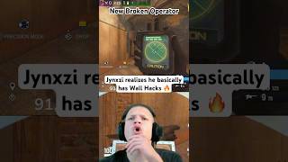 Jynxzi uses Legal Wall Hacks w New Broken Op🔥👀 #jynxzi #r6 #new #broken #operator #hack #wall