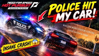 POLICE CAR HIT MY CAR! 😱 | Insane Crash in Need for Speed Hot Pursuit Remastered #02  screenshot 4