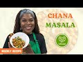 Chana masala  plantbased recipe series with dr monique