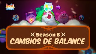 CAMBIOS DE BALANCE TEMPORADA 9 | AXIE ORIGINS