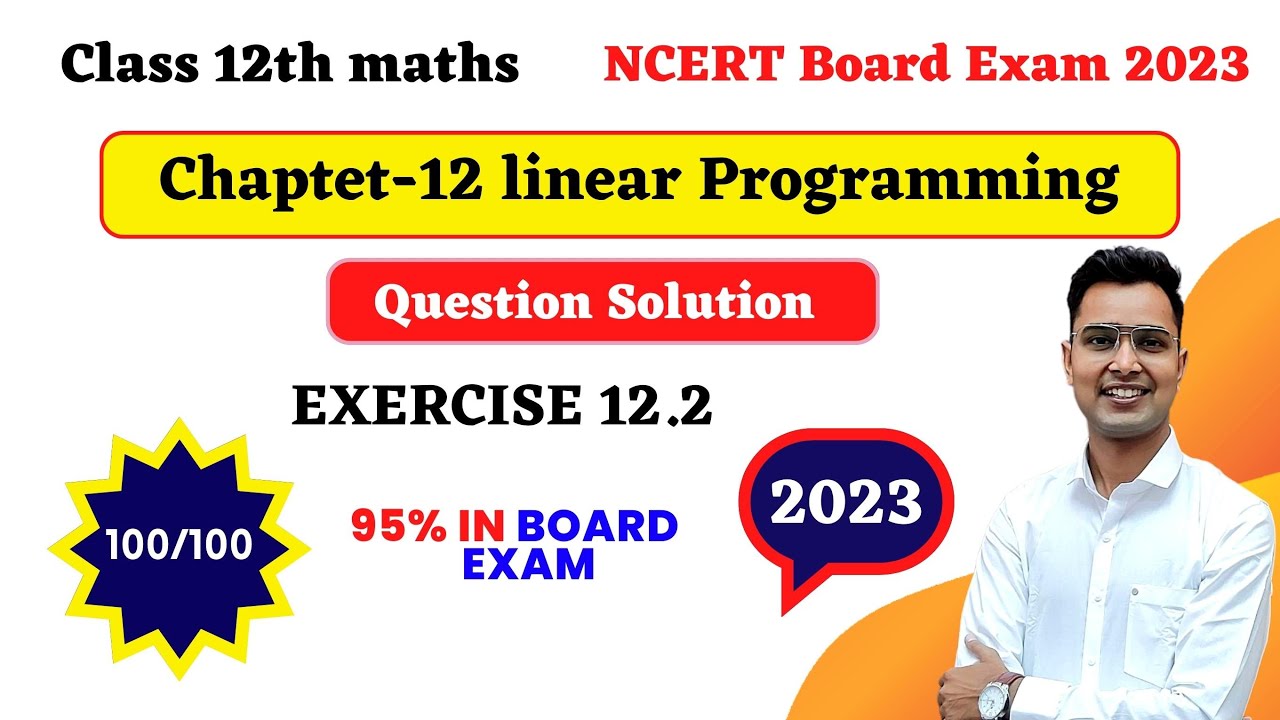Class 12 maths chapter 12 2 linear programming linear programming 