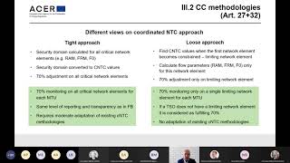 Webinar on 'ACER Recommendation on CACM Regulation'   Session II  Capacity calculation, bidding zone