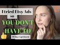 90 DAY ETSY ADS EXPERIMENT // Do Etsy Ads Work?