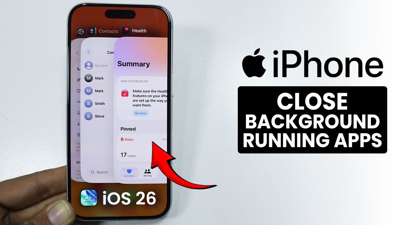 [iOS 26] How to Close Background Running iPhone Apps - YouTube