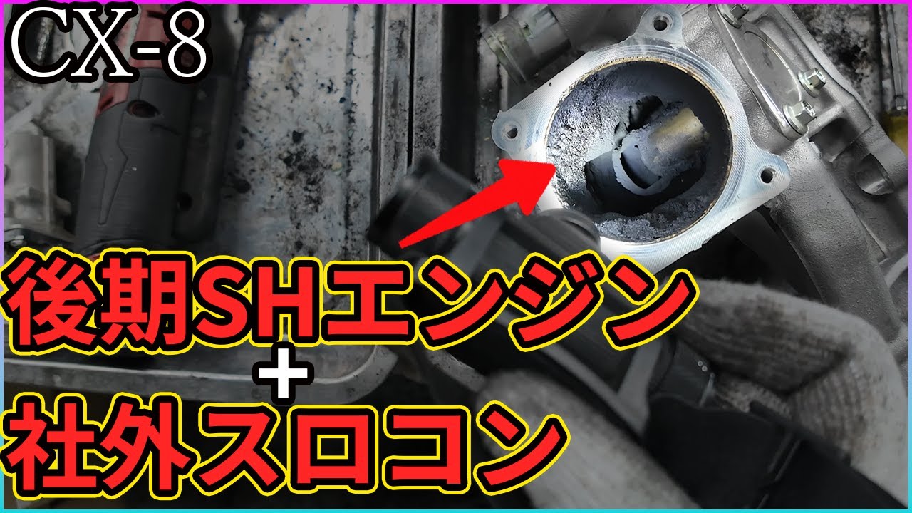 煤洗浄】CX-8 スロコン使用で懐が深い後期エンジンでも煤多め【OSMO