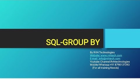SQL course| Sql Group by | How to write SQL group  by