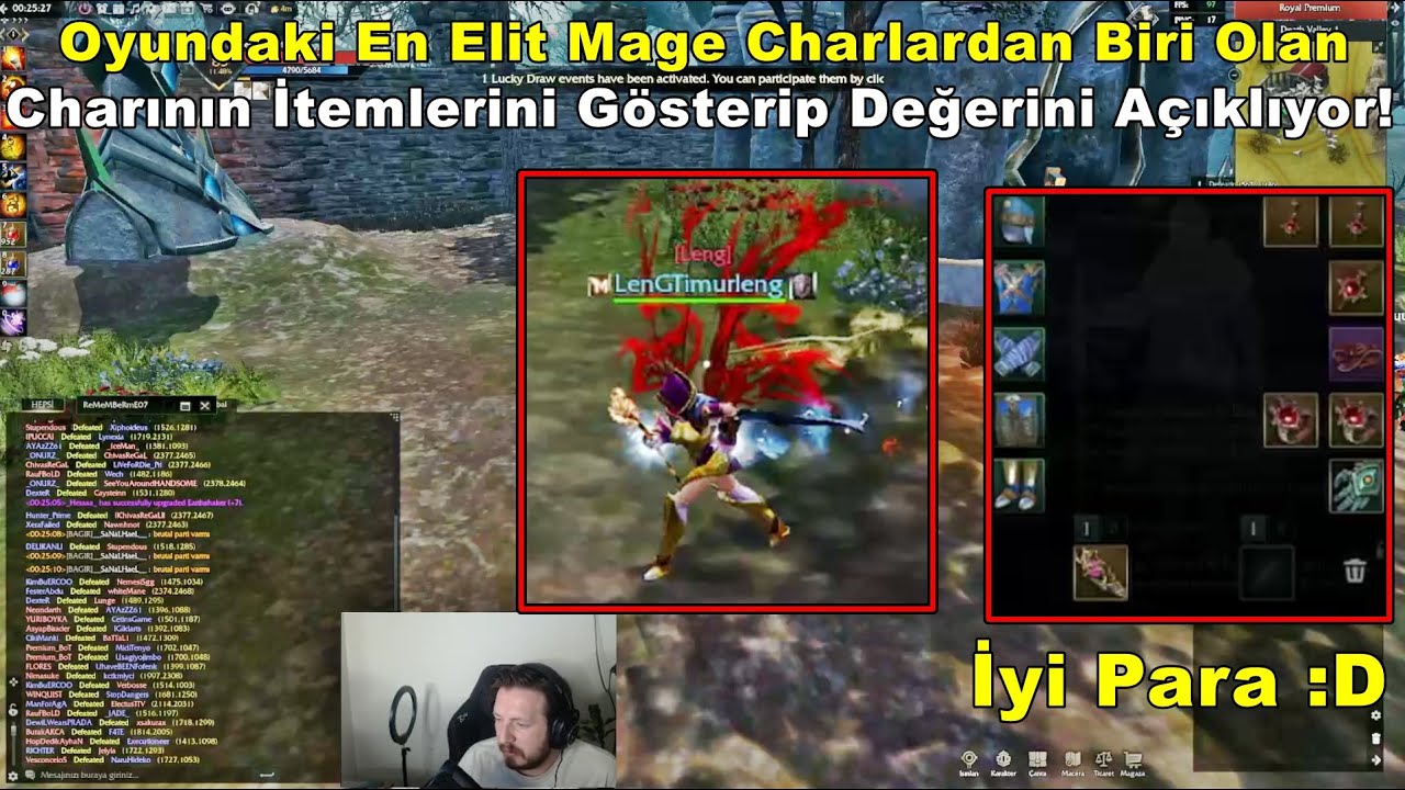 Timurleng - Elit Mage Charının İtemlerini Ve Değerini Açıklıyor! | Rise ...
