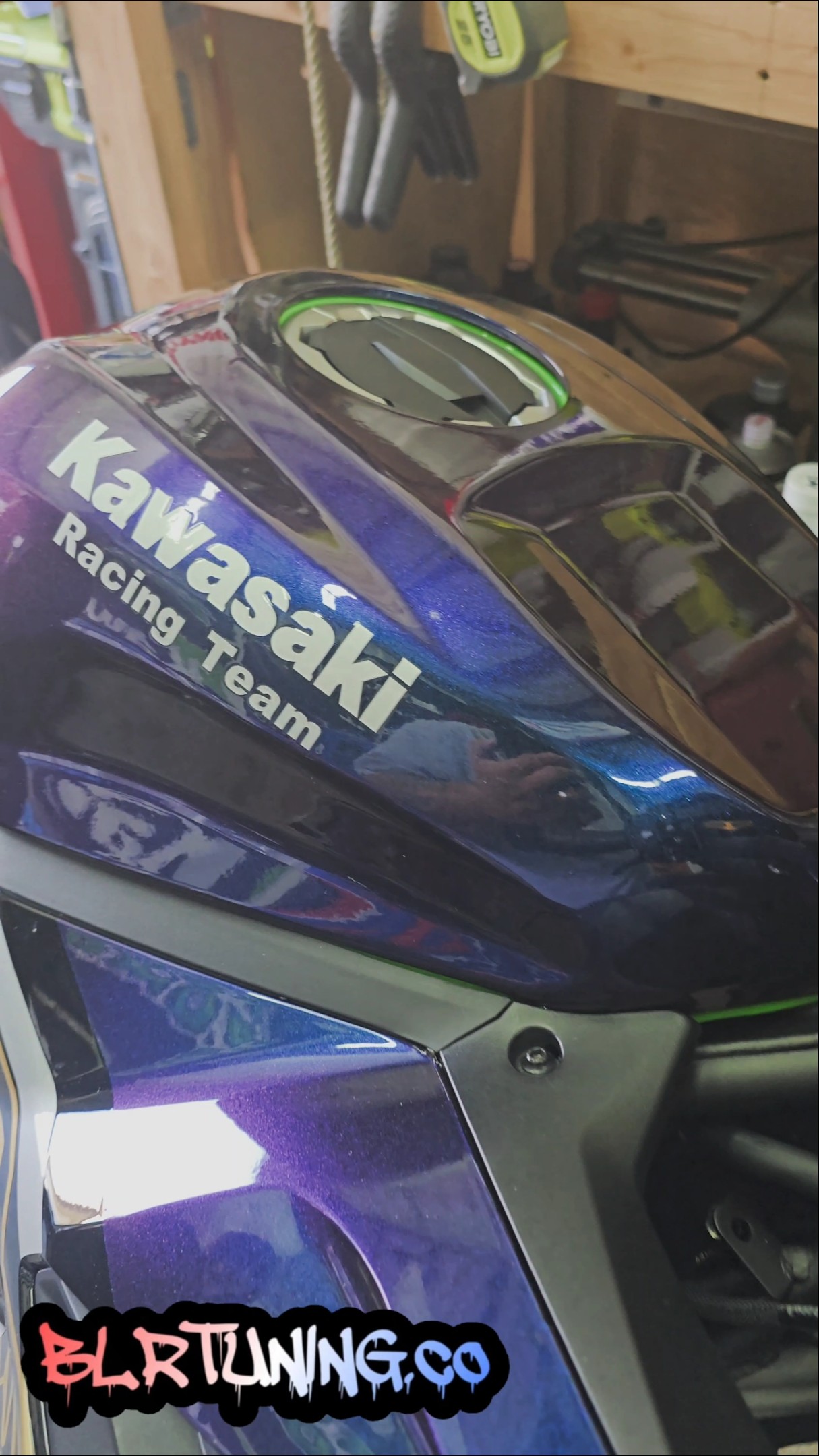 2025 ZX-4RR BLUE PURPLE COLOR SHIFT #blrtuning - YouTube