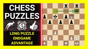 Chess Puzzles to Practice. Themes: Long puzzle, Endgame, Advantage. Learn Chess