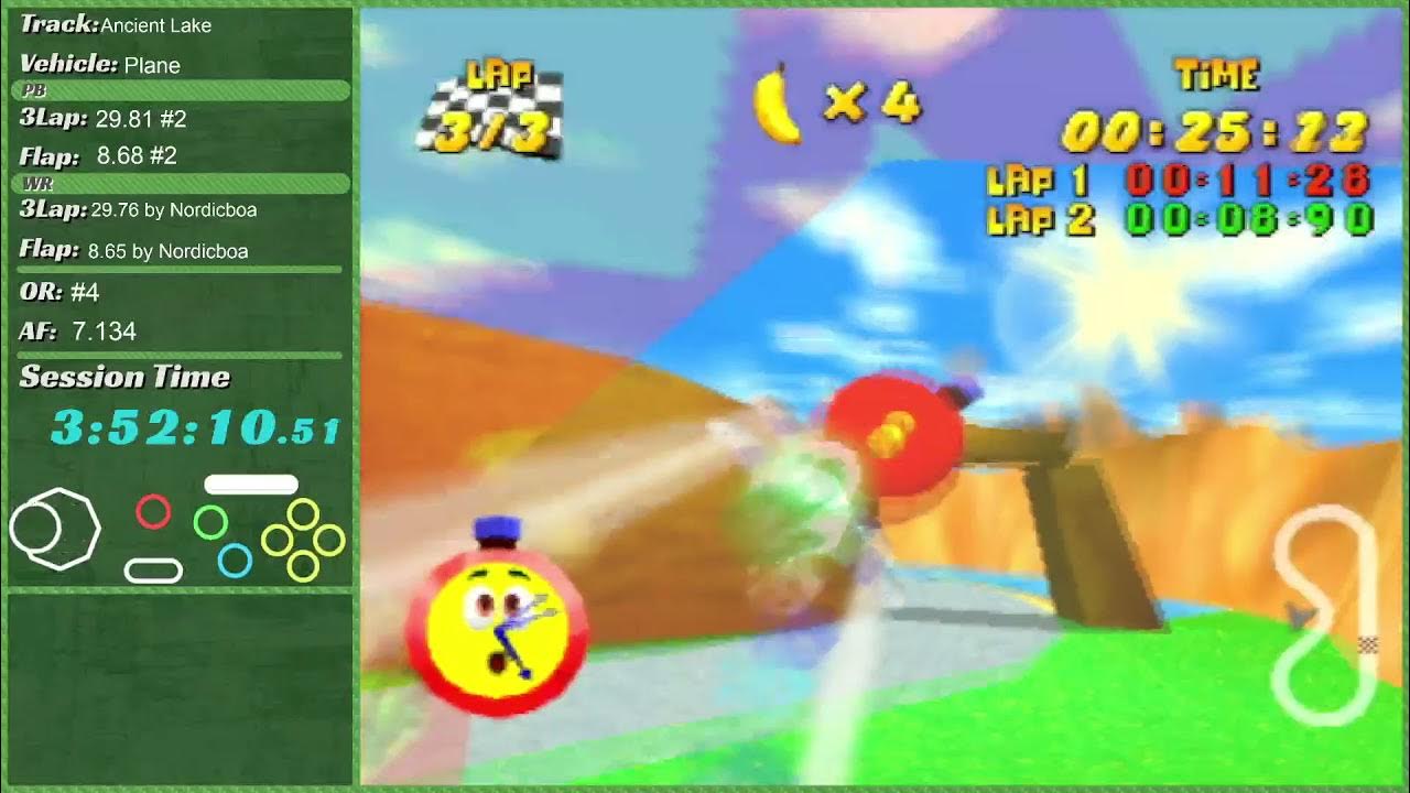 DKR - Ancient Lake (Plane) 3Lap 29.48 (WR) - YouTube