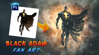 Photo manipulation Black Adam Concept Art Photoshop