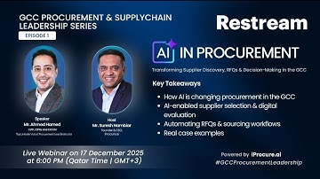 AI in Procurement – GCC Procurement & Supply Chain Leadership Series (Episode 1)