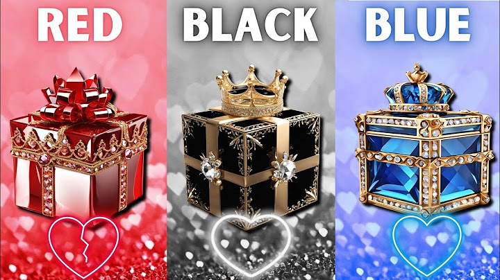 Choose your gift 💖🎁😭||3 gift box challenge||2 good vs 1 bad|| Red, Black, Blue #3giftbox
