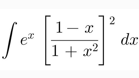 Integral of e^x[ (1-x)/(1+x²)]² dx